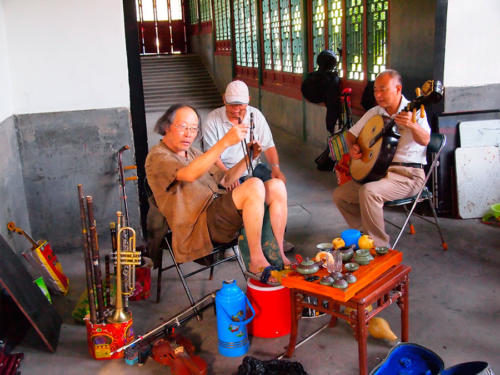 Músicos callejeros   