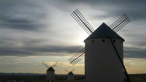 Molinos en gris          