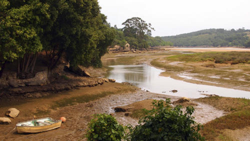 Marea baja en la ría