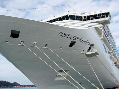 Proa del Costa Concordia       