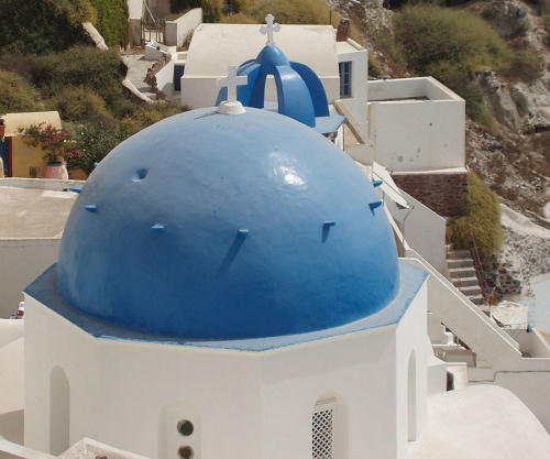Cúpulas en Oia                                  